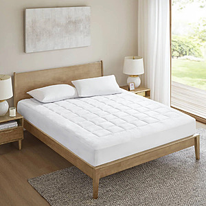 Cloud Soft White Overfilled Plush Waterproof Queen Mattress Pad $49.99