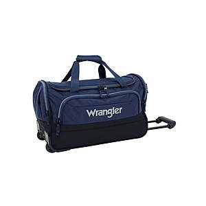 21" Wrangler Deluxe Polyester Rolling Duffel (Navy) $18.40 + Free Shipping