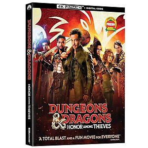 $9.99* | Dungeons & Dragons Honor Among Thieves (4K Ultra HD + Digital Code) at Amazon