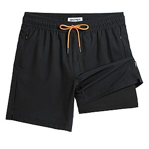 Maamgic Men's 2-in-1 7" Swim Trunks w/ Built-In Compression Liner (Various) $11.99 + Free Shipping w/ Prime or on $35+
