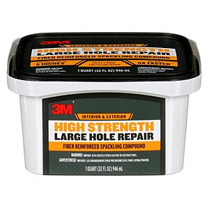 32-Oz 3M High Strength Large Hole Repair Spackling $12.79 + Free Shipping w/ Prime or on $35+