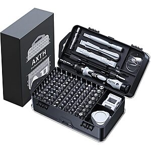AXTH 115-in-1 Precision Screwdriver & Repair Tool Kit $9.59 + Free Shipping w/ Prime or on $35+