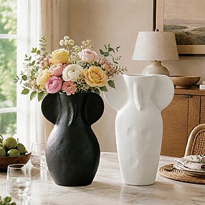 Amazon - LESOON Modern Ceramic Body Vase Set of 2 - $19.79 w/ Code