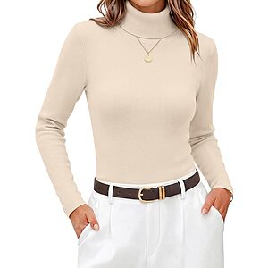 Women's ZeagooTurtleneck Sweater (Various Sizes and Colors) $9.99 + Free Shipping w/Prime or $35+