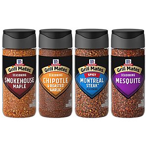 4-ct McCormick Grill Mates Unique Blends Grilling Variety Pack - $12.25 @ Amazon