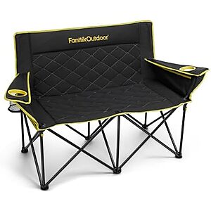 $55.99* | FanttikOutdoor Zeta L11 Duo Pro Double Camping Chair w/ Cup Holders (2 Colors) at Amazon