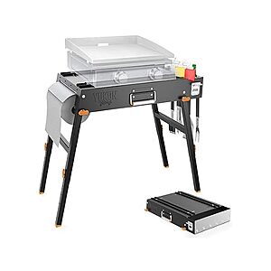 Yukon Glory Universal Portable Grill Table/Flat Top Grill Griddles Stand with Built in Caddy - $69.99 + free ship w/ Prime