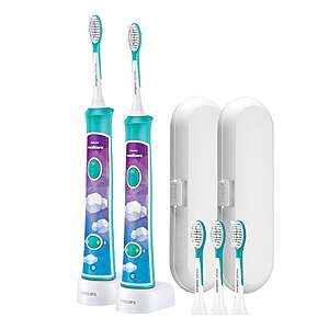 Philips Sonicare Kids Rechargeable Electric Toothbrush, 2 pack $69.99 Free Shipping Costco.com