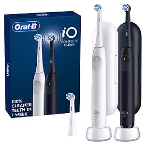 Oral-B iO Series 2 Complete Clean Rechargeable Electric Toothbrush, 2-pack $69.99 + $5.99 Shipping Costco.com