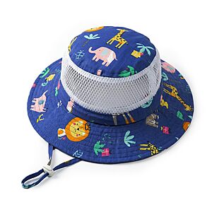JOYPICKS Kids' UPF 50+ Wide Brim Bucket Sun Hat (various) $3.84 + Free Shipping w/ Prime or on $35+