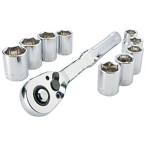 CRAFTSMAN Mechanics Tool Set, Metric, 3/8 Inch Drive, 10 Piece (CMMT34564) $14.98