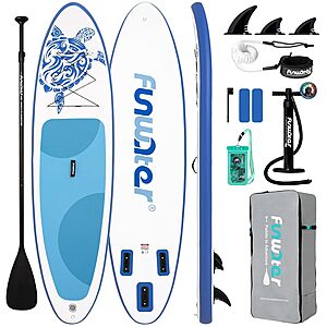 10'6" FunWater Inflatable Stand-Up Paddle Board w/ Accessories (2 Colors) $81.19 + Free Shipping