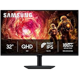 $199* | 32″ Samsung Odyssey G5 G50F QHD Resolution Gaming Monitor, 180Hz, Fast IPS (LS32FG502ENXZA) at Amazon