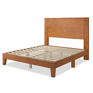 Union Rustic Bilal Solid Wood Platform Bed Frame w/ 47.2'' Headboard (Queen; Brown) $222.99 + Free Shipping