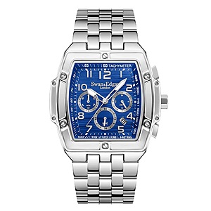 Swan & Edgar Ambassador Stainless Steel Blue Dial Watch $199 + $10 S&H
