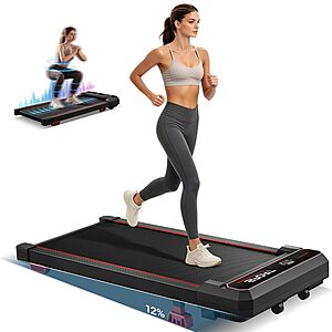 LONTEK 3.0HP Portable Under-Desk Treadmill w/ 12% Incline $90.99 + Free Shipping