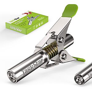 Prime Members: TaskStar 12000 PSI Grease Gun Coupler w/ Quick-Release Design & 6-Jaw Locking Tip $5.99 + Free Shipping w/ Prime or on $35+