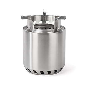 Ozark Trail Stainless Steel Wood-Burning Camp Fire Pit, 7 in x 7 in x 9.4 in, $39.97, FS, Walmart