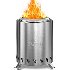 7.5" Tabletop Fire Pit - Smokeless & Portable Mini Fire Bowl, Dual Fuel, 304 Stainless Steel with Carry Bag for Outdoor, $18.04, FS WM+, Walmart