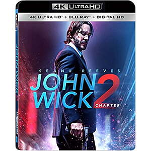 John Wick: Chapter 2 4K UHD + Blu Ray + Digital $11.67 Amazon.com