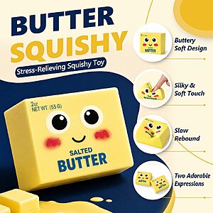 CKXMHM Butter Squishy, Slow Rebound Squeeze Stress Relief Toy $5 + FS
