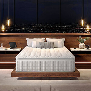 Ebern Designs - 12" Medium Memory Foam Pocket Spring Hybrid Mattress - King Size $212.99 + free shipping
