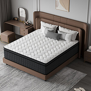 Ebern Designs - 10''' Medium Pocket Spring Hybrid Mattress with CertiPUR-US (King Size) - $132.99 + free shipping