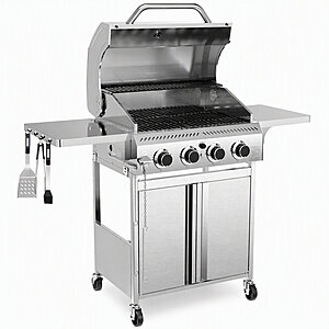 Stainless Steel Four Burner Commercial Bbq Grill -32000btu - $261.73 + free shipping
