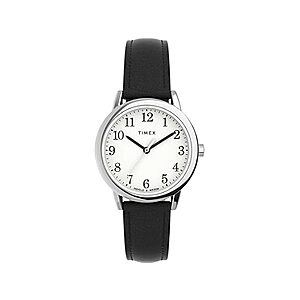 Timex Women's Easy Reader 30mm Watch (Black Strap / White Dial) $22.99 + Free Shipping w/ Prime or $6 Fee per Order