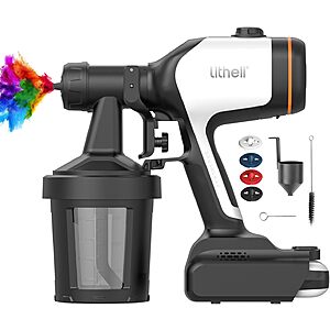 800W Litheli Brushless 20V 4.0Ah Cordless HVLP Paint Sprayer w/ 4 Nozzles & 2 Containers $19.99 + Free Shipping w/ Prime or on $35+
