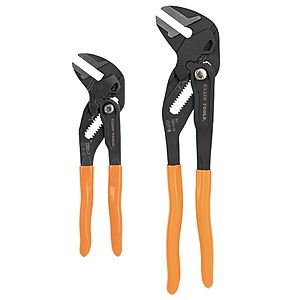 Klein Tools D53102KIT Adjustable Pliers Wrench Set, Compact High-Leverage Parallel Smooth Jaw Pliers, 7-Inch and 10-Inch, 2-Piece $39.98