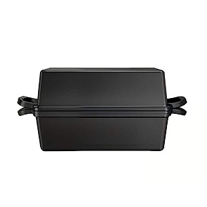 Rottogoon 2 in 1 Cast Iron Loaf Pan with Lid,Even Heat Distribution Bread Baking Pans for Sourdough,Homemade Bread,Cake,Meatloaf $44