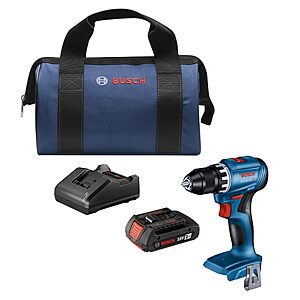 Bosch GSR18V-400B12 18V Compact Brushless 1/2 In. Drill/Driver Kit with (1) 2 Ah Standard Battery $79.00 + $10.29 Amazon Credit