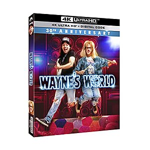 $10.99* | Wayne's World 30th Anniversary (4K UHD Blu-ray + Digital) at Amazon