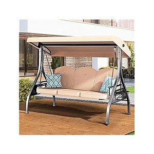 ZZW 3 Seat Outdoor Porch Patio Swing (4 colors) $199 + free shipping with Prime