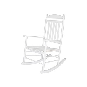 Shine Company Maine Wooden Rocking Chair (White) - $75.99 + free ship w/ Prime