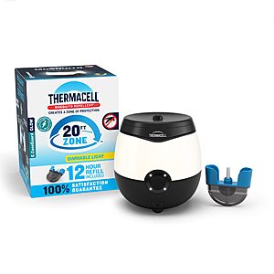 Thermacell E-ZoneGuard Glow Mosquito Repellent + Lantern, LED, 9-Hr Battery $24