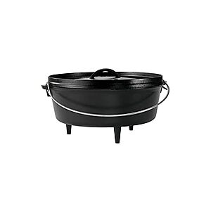 $39.99 | Lodge Logic Camp Oven 6 Qt. Cast Iron Pre-Seasoned, Round 12" at Woot!