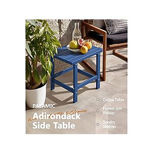 Adirondack Square Side Table - $19.99 + free ship w/ Prime