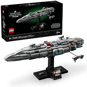 $48.99* | 559-Piece LEGO Star Wars: Starship Collection - Home One Starcruiser (75405, 2025) at Amazon