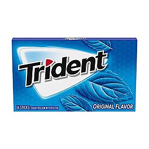 $0.91 | Trident Original Sugar Free Chewing Gum with Xylitol, 14 Piece Pack & More at Woot!