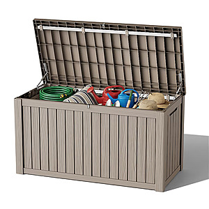 Patiozen 150-Gallon Extra-Large Outdoor Storage Bin Patio Storage Deck Box $210