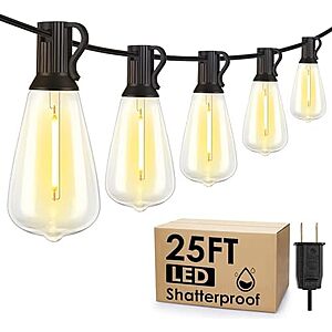 $8.99* | 25' Larkvue 10-Bulb LED Outdoor String Lights at Amazon
