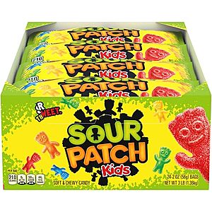[SnS, AC] $12.59* | 24-Count 2-Oz Sour Patch Kids Candy Packs at Amazon