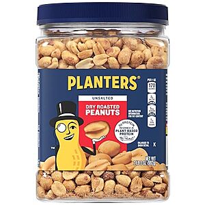 [SnS] $5.69* | 35-Oz PLANTERS Unsalted Dry Roasted Peanuts at Amazon
