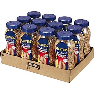 [SnS] $25.81 | 12-Pack 16-Oz Planters Peanuts (Lightly Salted Dry Roasted) at Amazon