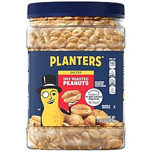 [SnS] $23.69* | 6-Pack 34.5-Oz Planters Dry Roasted Peanuts (Sea Salt) at Amazon ($3.95 each)