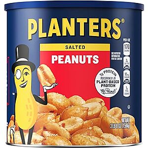 [SnS] $6.48 | 56-Oz Planters Peanuts (Salted) at Amazon