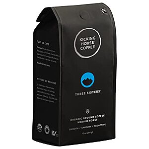 [NEW, SnS, AC] $32.39 | 6-Pack 10-Oz Kicking Horse Organic Medium Roast Ground Coffee (Three Sisters) at Amazon ($5.40 each)