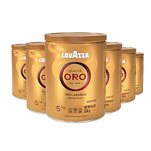 [SnS, AC] $22.74 | 6-Pack 8.8-Oz Lavazza Qualità Oro Ground Coffee, Medium Roast at Amazon